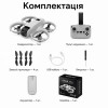 Квадрокоптер T3 — міні-дрон з 4K камерою, оптичним позиціонуванням, FPV, 3 швидкостями, уникненням перешкод, до 12 хвилин польоту, дальність до 150 м, сірий